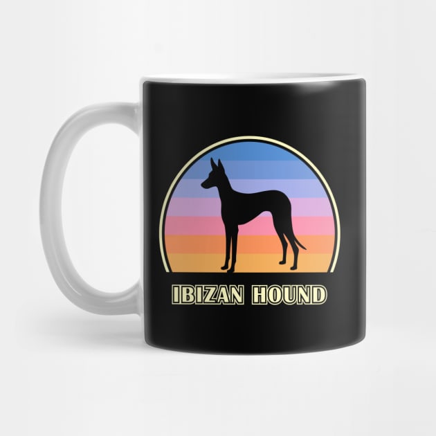 Ibizan Hound Vintage Sunset Dog by millersye